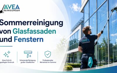 Sommerreinigung von Glasfassaden und Fenstern