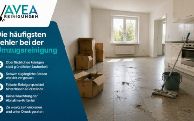 Die häufigsten Fehler bei der Umzugsreinigung