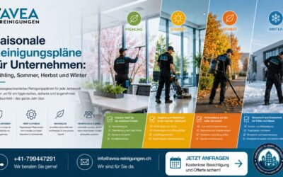 Saisonale Reinigungspläne für Unternehmen: Frühling, Sommer, Herbst und Winter
