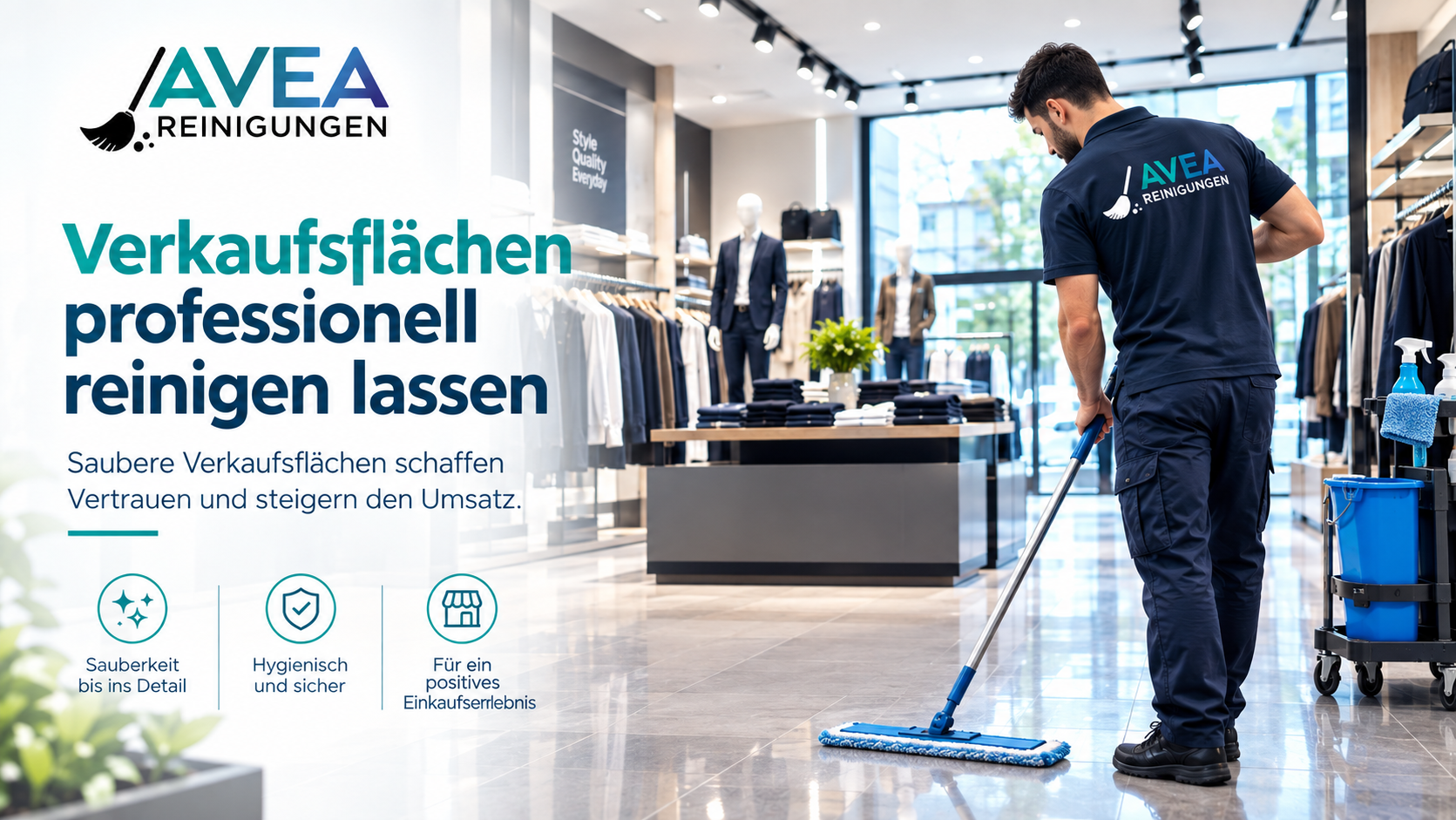 Verkaufsflächen professionell reinigen lassen