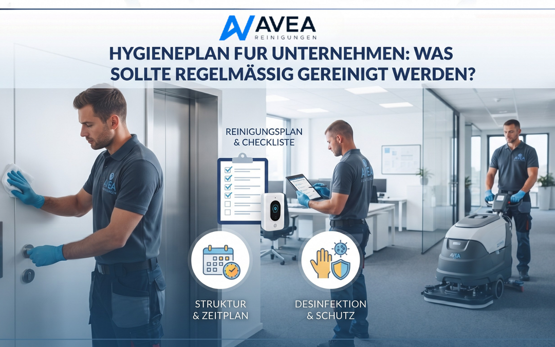 Hygieneplan für Unternehmen: Was sollte regelmässig gereinigt werden?