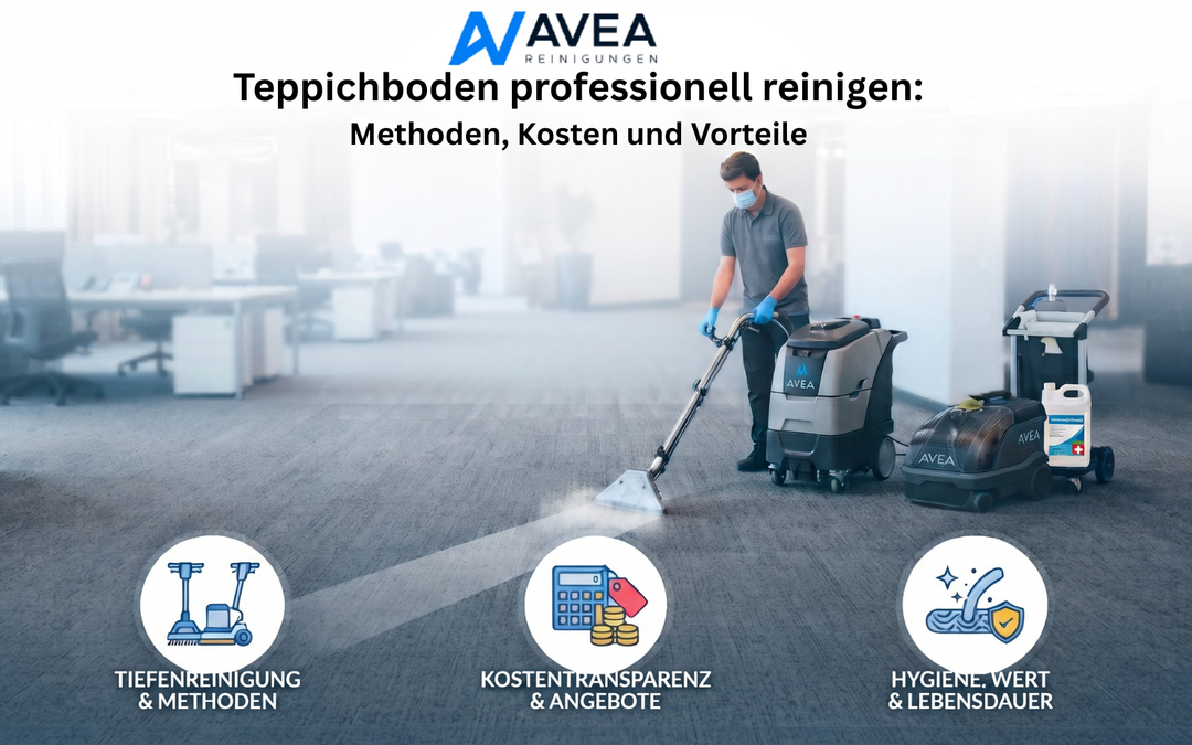 Teppichboden professionell reinigen: Methoden, Kosten und Vorteile